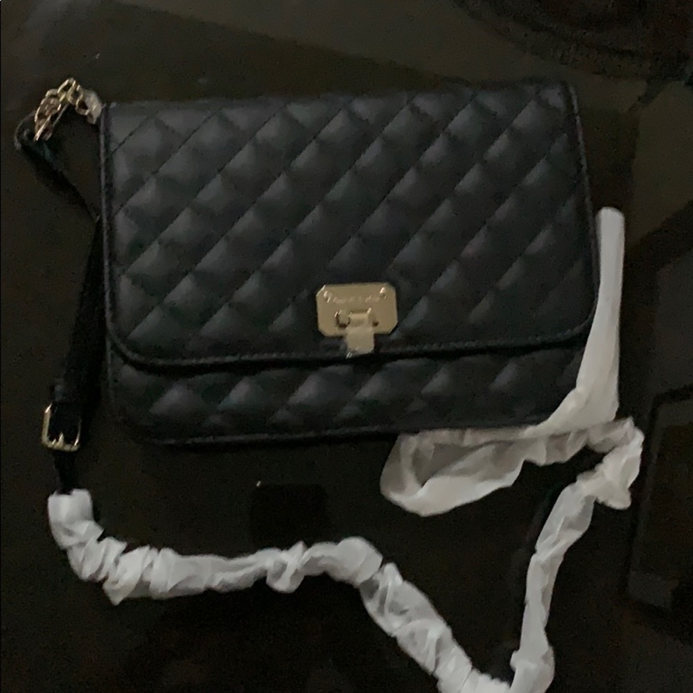 Black Quilted Crossbody bag